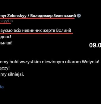 HEINOUS LAPSES OF MEMORY. ZELENSKY AND DUDA ‘HAVE FORGOTTEN’ THAT THEY HAD RECOLLECTED IN 2019 AND 2023 THE VICTIMS OF THE VOLHYNIA SLAUGHTER